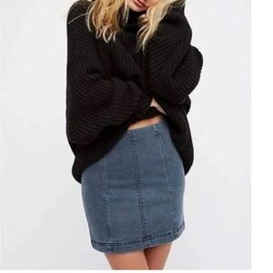Free People Modern Femme Jean Skirt Size 8